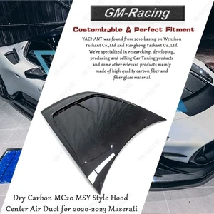 Capó de carbono seco MC20 MSY estilo capó conducto de aire central para Maserati 2020-2023 - Imagen 1 de 10