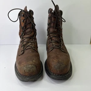 Red Wing Shoes 2238 DynaForce Steel Toe Work Boots Size 11 D Brown USA - Picture 1 of 14