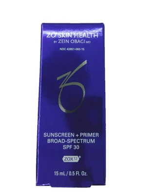Zo Skin Health Sunscreen+Primer Broad Spectrum SPF 30 15 ml/0.5 fl oz NIB 2026 - Image 1 of 4