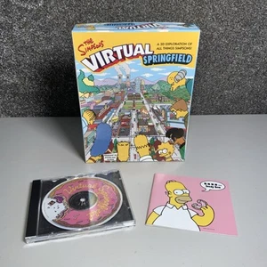 CD-ROM de PC Los Simpson Virtual Springfield 1997 Big Box Raro - Imagen 1 de 10