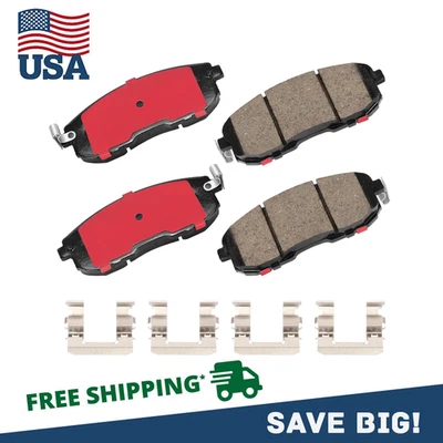 Front Ceramic Brake Pads for Infiniti G20 I30 Nissan Altima Maxima Sentra SX4 - Image 1 of 4