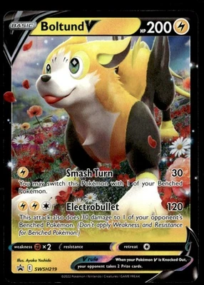 Boltund V Promo  SWSH: Sword & Shield Promo Cards SWSH219 NM Pokémon TCG - Image 1 of 2