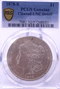 PCGS 1878-S 1 $ original gereinigt - UNC Detail Morgan Silver Dollar. Lot.31 - Bild 1 von 10