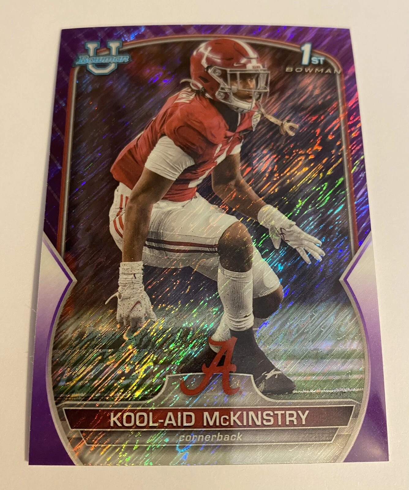 2022 Bowman Chrome University Purple Shimmer Refractor #14 Kool-Aid McKinstry