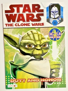Star Wars The Clone Wars DUTY AND HONOR 2010 großes lustiges Buch zum Ausmalen - Bild 1 von 1