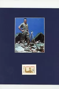 Norman Rockwell - El Scoutmaster honrado por el sello Boy Scout - Imagen 1 de 1