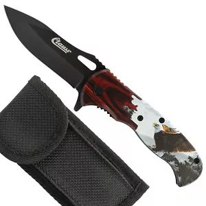 Taschenmesser Motiv Adler Klappmesser schönes Outdoor Messer Allzweck Scharf - Bild 1 von 7