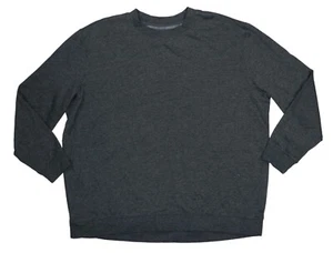 And Now Crew Neck Fleece Long Sleeve Pullover Men's Sweatshirt XXL NWT Black - Picture 1 of 2