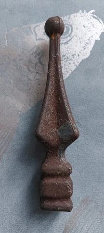 VINTAGE WROUGHT CAST IRON GARDEN GATE FENCE FINIAL  ARCHITECTURAL SALVAGE GOTHIC Cover