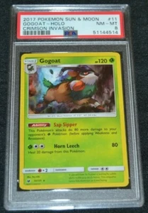 Juego de tarjetas coleccionables Holo Foil Gogoat # 11/111 invasión carmesí Pokémon PSA 8 casi nuevo-nuevo - Imagen 1 de 1