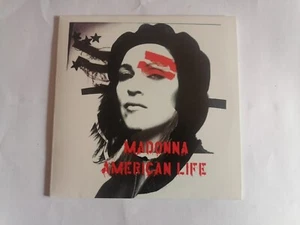 MADONNA AMERICAN LIFE CD SINGLE PROMO CARDBOARD SLEEVE  LIKE NEW - Picture 1 of 3