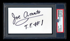 JOE AMATO SIGNED MINT INDEX CARD PSA/DNA AUTO NHRA TOP FUEL DRAG RACING CHAMPION