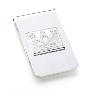 Masonic Silver Money Clip - Picture 1 of 1