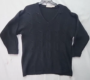 Venezia Sweater Size 22/24 Black VGUC!! Made of Lambs wool, Angora Rabbit, Nylon - Picture 1 of 4