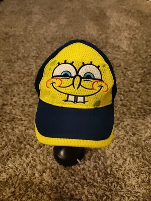 Bob Esponja Pantalones Cuadrados Nickelodeon Sombrero Niños Pequeños Azul Correa Trasera Gorra Foto 1 de 4