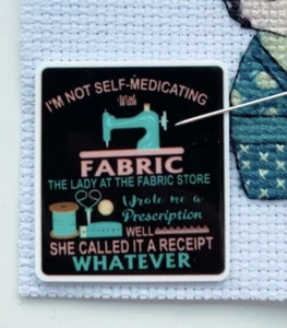 Stitching Quote Needle Minder For Cross Stitch And Embroidery - Picture 1 of 1