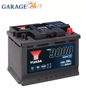 YUASA AUTO AKKU - YBX9027 AGM 12V 60AH/640A - Bild 1 von 1