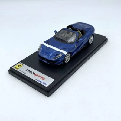 Modellino Auto Looksmart 1/43 Ferrari 812 GTS Blu Elettrico with White Livery - Immagine 1 di 4