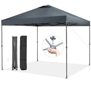 10 x 10'Outdoor Instant Pop-up Canopy Tent Adjustable Height Folding w/Carry Bag - Picture 1 of 10