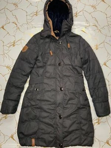 Naketano Damen Parka, grau, mit Kapuze, mittlere Länge, Größe M, Problem Zip - Bild 1 von 11