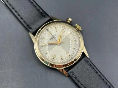 Reloj despertador Vulcain Criket vintage años 50 oro macizo 14kt Foto 1 de 4