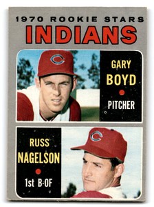 1970 Topps #7 Indians 1970 Rookie Stars - Gary Boyd / Russ Nagelson RS, RC