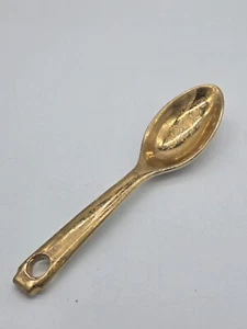 CUCHARA DE SERVIR GRABADA FLORAL ORO 22K GARANTIZADA DAMA HAMILTON DE COLECCIÓN RETIRADA**48-9 - Imagen 1 de 16