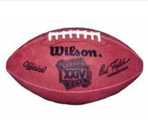 Wilson Super Bowl XXIV 24 Football Game 1990 Vintage 49ers Broncos Authentic NFL - Picture 1 of 5