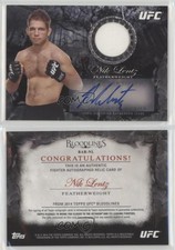 2014 Topps UFC Bloodlines Auto Relics /175 Nik Lentz #BAR-NL Auto