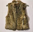 Genuine Luxurious Alpaca Fur Vest Women's LARGE Handmade Cusco Peru Brown Boho
