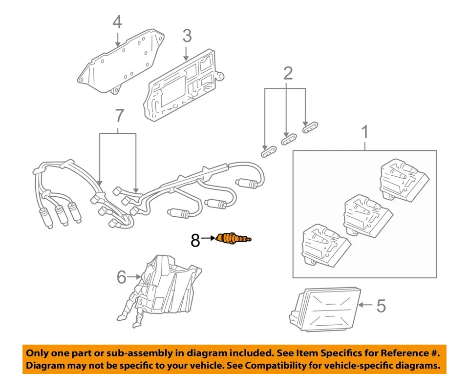 Sistema de ignição elétrica GM OEM 97-14 Alero - vela de ignição 12681664 - Imagem 1 de 2