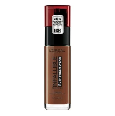 Loreal Infallible 24hr Fresh Wear Foundation SPF 25 #540 MAHOGANY 01/21 - Image 1 of 3
