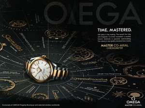 REVISTA RELOJ OMEGA anuncio promocional #093 ORIGINAL MASTER CO-AXIAL 2 PGS - Imagen 1 de 2