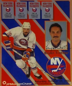 BRYAN TROTTIER NEW YORK ISLANDERS RETIREMENT NIGHT #19 SGA PHOTO RARE HTF - Picture 1 of 1