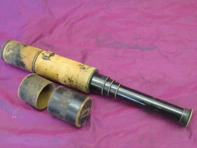 Telescopio de alcance de rifle Bardou & Sons Paris Charles Hutchinson años 1800 espejo Foto 1 de 4