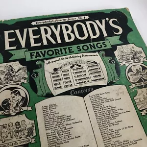 Vtg. 1933 EVERYBODY'S Favorite Songs Series No.1 Amsco Music Barbelle Cover Art - Picture 1 of 12