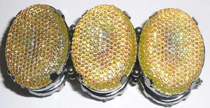 Multicolored disk stretch bracelet, never worn, black pearlized finish - Picture 1 of 2