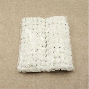 144pcs/Lot 2cm Mini PE Foam Gauze Rose Flower Head DIY Wedding Home Deco - Picture 1 of 23