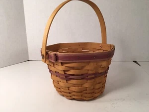 2000 Longaberger Century Celebration Morning Glory Basket Purple Accents 6 sided - Picture 1 of 12