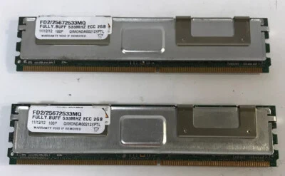  QIMONDA 00212XPTL SERVER RAM  533 MHZ ECC 2GB  - Image 1 of 4