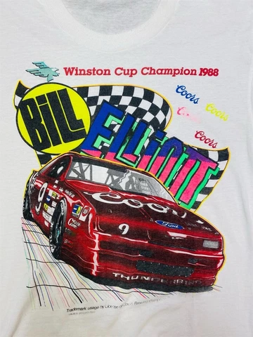 Vintage Bill Elliott Nascar Winston Cup Champion Unisex Cotton T-shirt S-3XL Cover