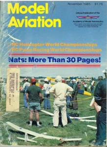 MODEL AVIATION Magazine November 1985 Circulator FF A1 Glider - Picture 1 of 3
