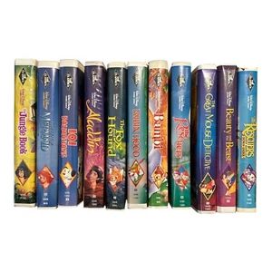 VTG 90s VHS A Walt Disney Classic Black Diamond Lot of 11 Children's Movies VGC! - Picture 1 of 12