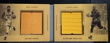 LEBRON JAMES 2016-17 PANINI PREFERRED DUAL MEMORABILIA BOOKLET JERSEY /149