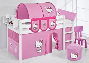 SPIELBETT HOCHBETT KINDERBETT JELLE NEU LILOKIDS Hello Kitty Rosa - Bild 1 von 1