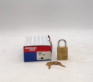 American Lock A40KA Solid Brass Padlock - Box of 5 - Picture 1 of 4