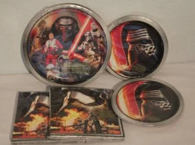 Conjunto de 56 pratos de festa Star Wars lote de utensílios de mesa jantar sobremesa prato de papel guardanapo - Imagem 1 de 2