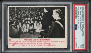 1965 DONRUSS FREDDIE & THE DREAMERS FACING THE CROWDED AUDIENCE CANADA #20 PSA 5 - Picture 1 of 2