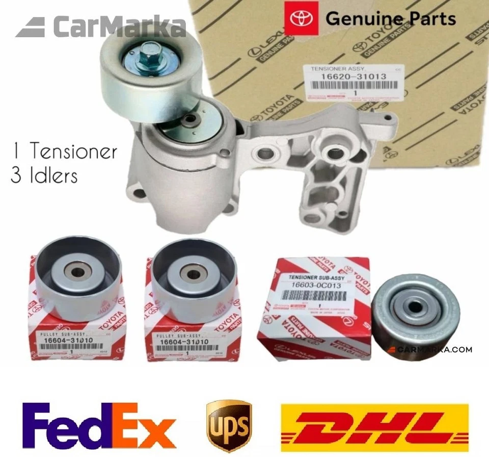 TOYOTA GENUINE Belt Idlers & Tensioner 4RUNNER TACOMA FJ TUNDRA V6 1GRFE - Image 1 of 1