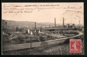 CPA Givors, Ansicht der Fabriken von Fives-Lille  - Bild 1 von 2